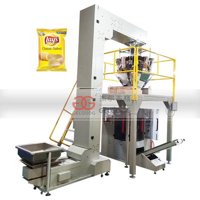 Small Scale Food French Fries Nitrogen Automatic Packaging Potato Chips Packing Machine Price